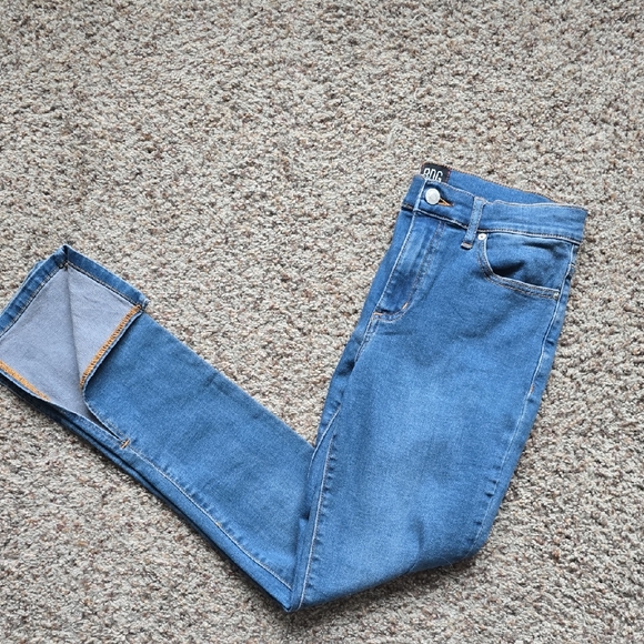 BDG Denim - BDG Urban Outfitters Twig Mid Rise Jeans Split Hem Blue Denim Size 26